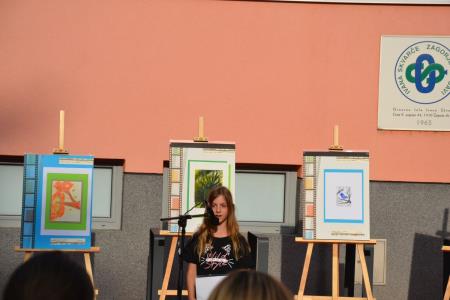 Uradno odprtje učilnice na prostem pri Skvarčevi šoli 